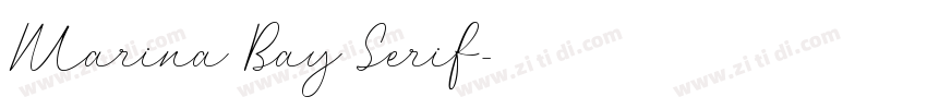 Marina Bay Serif字体转换